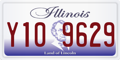 IL license plate Y109629