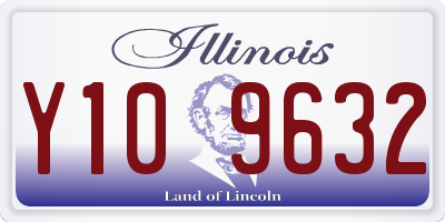 IL license plate Y109632