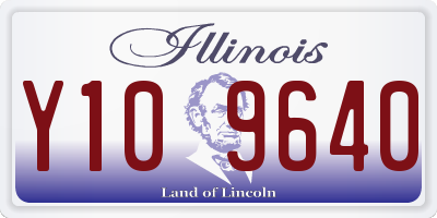 IL license plate Y109640