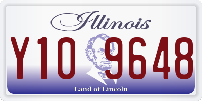 IL license plate Y109648