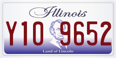 IL license plate Y109652