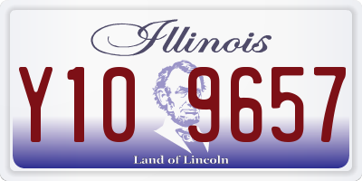 IL license plate Y109657