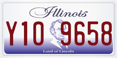 IL license plate Y109658