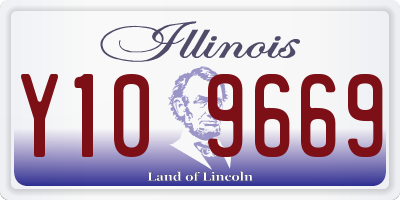 IL license plate Y109669