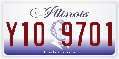 IL license plate Y109701