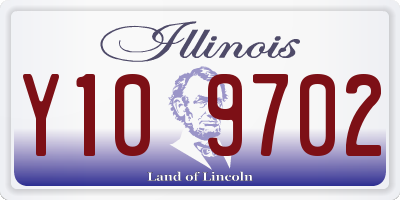 IL license plate Y109702