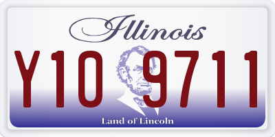 IL license plate Y109711