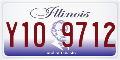 IL license plate Y109712