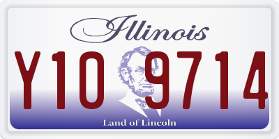 IL license plate Y109714
