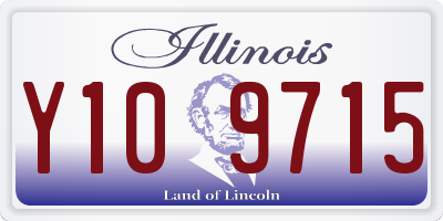 IL license plate Y109715