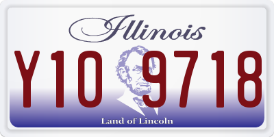 IL license plate Y109718