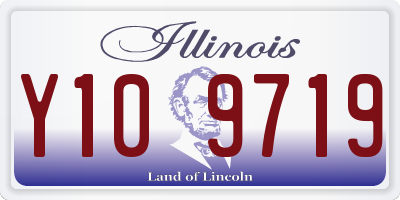 IL license plate Y109719