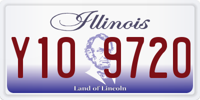 IL license plate Y109720