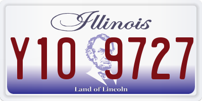 IL license plate Y109727