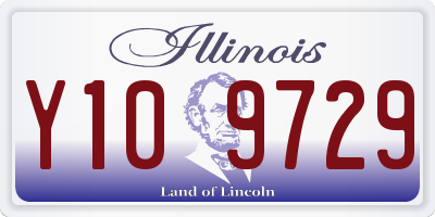 IL license plate Y109729