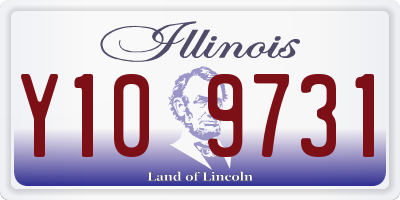 IL license plate Y109731