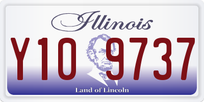 IL license plate Y109737