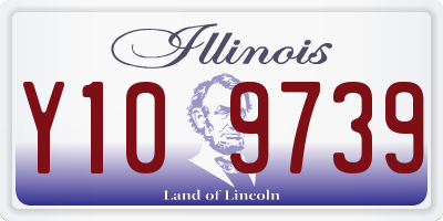 IL license plate Y109739
