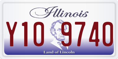 IL license plate Y109740