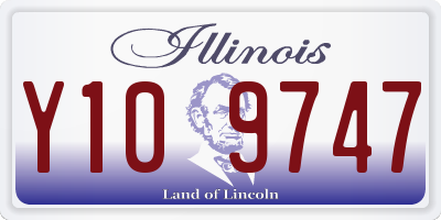 IL license plate Y109747