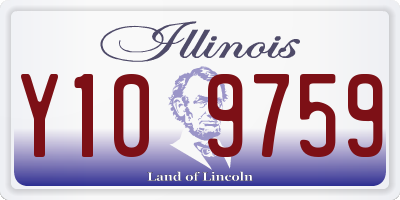 IL license plate Y109759