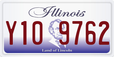 IL license plate Y109762