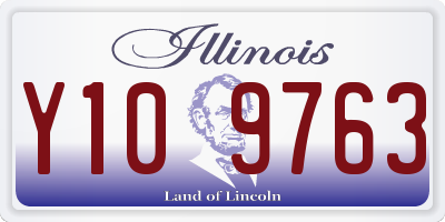 IL license plate Y109763