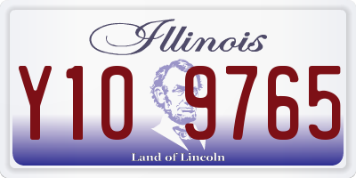 IL license plate Y109765