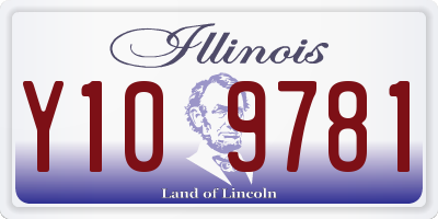 IL license plate Y109781