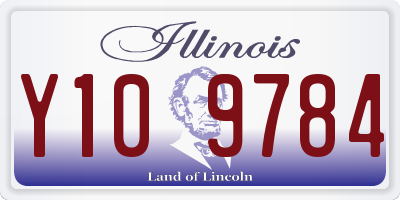 IL license plate Y109784