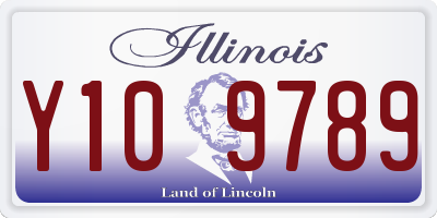 IL license plate Y109789