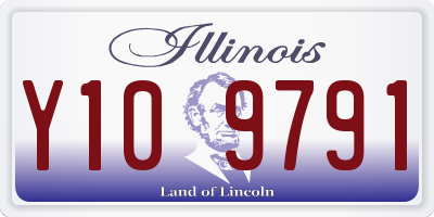 IL license plate Y109791