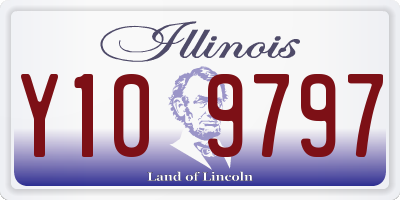 IL license plate Y109797