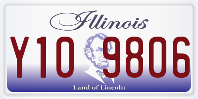 IL license plate Y109806