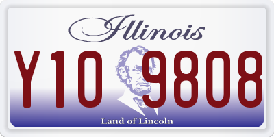 IL license plate Y109808