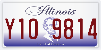 IL license plate Y109814