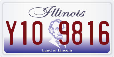 IL license plate Y109816