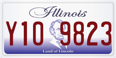 IL license plate Y109823