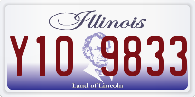 IL license plate Y109833