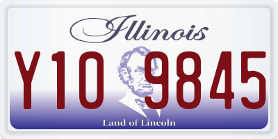 IL license plate Y109845