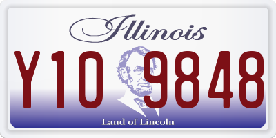 IL license plate Y109848