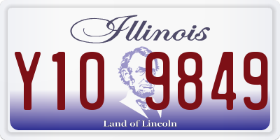 IL license plate Y109849
