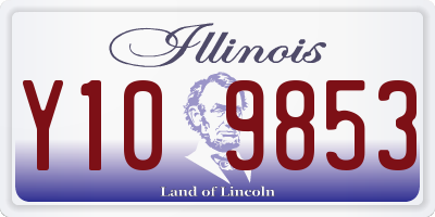 IL license plate Y109853