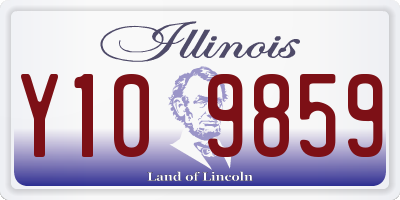 IL license plate Y109859