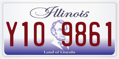 IL license plate Y109861