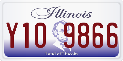 IL license plate Y109866