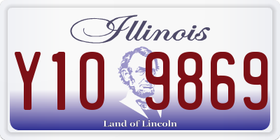 IL license plate Y109869