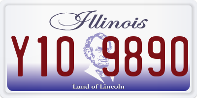 IL license plate Y109890