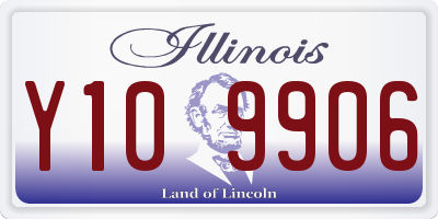 IL license plate Y109906