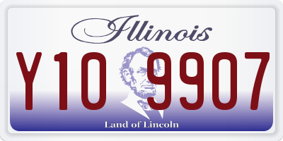 IL license plate Y109907